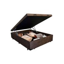 Base Box Baú Casal 138x188 Suede