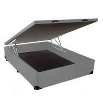 Base Box Baú Casal 36x138x188 Cor Cinza