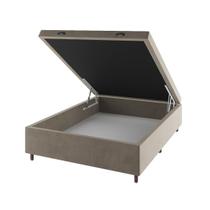 Base Box Bau Casal Cairo (43x138x188cm) Perola - Casa Giulia Base Box Bau Casal Cairo (43x138x188cm) Perola - Casa Giulia