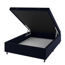 Base Box Bau Casal Cairo (43x138x188cm) Turkey Azul - Casa Giulia Base Box Bau Casal Cairo (43x138x188cm) Turkey Azul - Casa Giulia