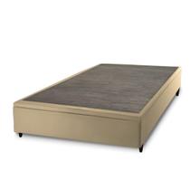 Base Box Baú Casal Prince Sued 1,38x1,87x0,41 Bege