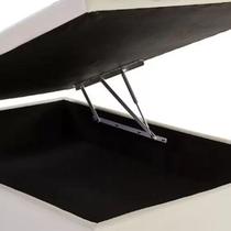 Base Box Baú Casal SP Móveis Sintético Bege - 45x138x188