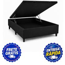 Base Box Baú Casal Suede 36x138x188 Base Box Baú Casal Suede 36x138x188