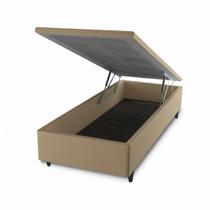 Base Box Baú Prince Sued 79cm x 197 x 41cm