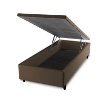 Base Box Baú Prince Sued 79cm x 197 x 41cm