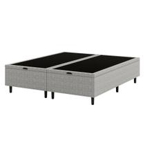 Base Box Baú Queen 158x198 Cinza Umaflex Hypnos Amplo Espaço Interno Base Box Baú Queen 158x198 Cinza Umaflex Hypnos Amplo Espaço Interno