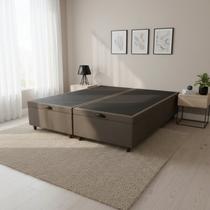 Base Box Baú Queen 158x198cm com Pistão a Gás Estrutura Reforçada Smart YesCasa Base Box Baú Queen 158x198cm com Pistão a Gás Estrutura Reforçada Smart YesCasa