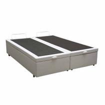 Base Box Baú Queen Bipartido sintético 27cmx158cmx198cm Base Box Baú Queen Bipartido sintético 27cmx158cmx198cm