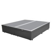 Base Box Baú Queen Bipartido Sintético Cinza Base Box Baú Queen Bipartido Sintético Cinza