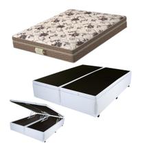 Base Box Bau Queen Branco com Colchão Style Probel Base Box Bau Queen Branco com Colchão Style Probel