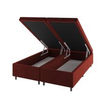 Base Box Bau Queen Size Cairo (43x158x198cm) Cobre - Casa Giulia Base Box Bau Queen Size Cairo (43x158x198cm) Cobre - Casa Giulia