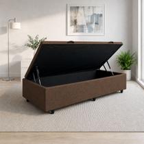 Base Box Bau Solteiro 88cm Linho Premium Damulti Base Box Bau Solteiro 88cm Linho Premium Damulti