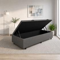 Base Box Bau Solteiro 88cm Linho Premium Damulti Base Box Bau Solteiro 88cm Linho Premium Damulti