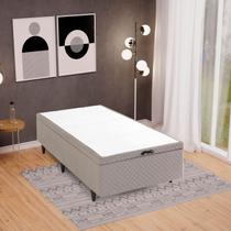 Base Box Baú Solteiro 88x188x35cm Merida Bege Herval Base Box Baú Solteiro 88x188x35cm Merida Bege Herval