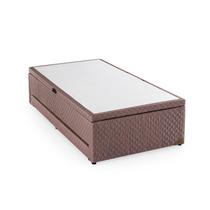 Base Box Baú Solteiro com Colchão Auxiliar 88x188x48cm Detroit Bege/Cobalt Herval Base Box Baú Solteiro com Colchão Auxiliar 88x188x48cm Detroit Bege/Cobalt Herval