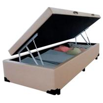 Base Box Baú Solteiro material sintético 88x188 Cama box