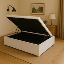 Base Box Baú Solteiro material sintético Sintético 88x188x35