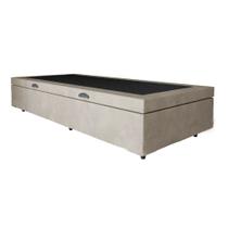 Base Box Bau Solteiro Premium Santo Box Suede 47x78x188