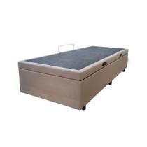 Base Box Baú Solteiro Santo Box Sintético Bege 47x78x188 Base Box Baú Solteiro Santo Box Sintético Bege 47x78x188