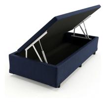 Base Box Baú Solteiro Suede 188x78cm Base Box Baú Solteiro Suede 188x78cm