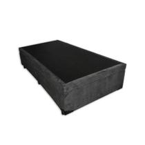 Base Box Baú Solteiro Suede Cinza - 45x78x188:Cinza Base Box Baú Solteiro Suede Cinza - 45x78x188:Cinza