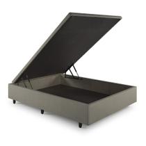 Base Box Baú Viúva 120x203x42 cm Linho Bege