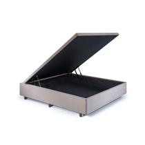 Base Box Baú Viúva em Suede 120x203x42cm Base Box Baú Viúva em Suede 120x203x42cm