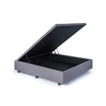 Base Box Baú Viúva em Suede 120x203x42cm