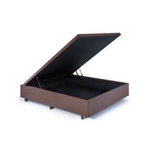 Base Box Baú Viúva em Suede 120x203x42cm Base Box Baú Viúva em Suede 120x203x42cm