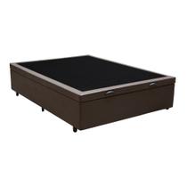 Base Box Baú Viúva Santo Box Sintético Marrom 47x128x188