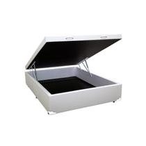 Base Box Baú Viúva Sintético Branco - 39x128x188