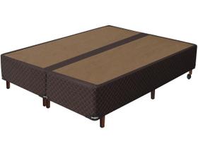 Base box bi partido Queen marrom 158x198x28 Base box bi partido Queen marrom 158x198x28