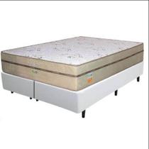 Base Box Bipartida com Colchão Toronto Ecotec Queen Molas Ensacadas 62x198x158