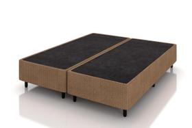 Base Box Bipartida Plumatex Universal Bege 159x198x30
