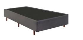 Base Box Bipartida Queen 79x198x37cm Mannes Cinza Base Box Bipartida Queen 79x198x37cm Mannes Cinza