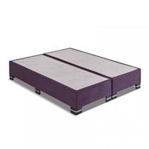 Base Box Bipartido 25x158x198cm Sommier Kappesberg Roxo