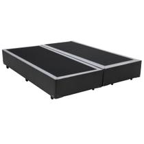 Base Box Bipartido Casal Sintético Cinza 38x138x188 Serra Negra
