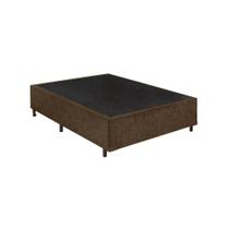 Base Box cama Casal Suede 138x188 Marrom