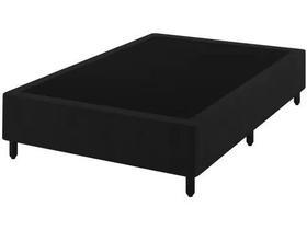 Base Box Casal 138x188 Suede Preto