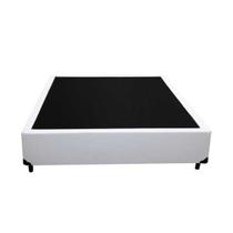 Base Box Casal Belos Sonhos Sintético Branco 40x138x188