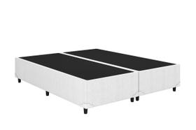 Base Box Casal Bipartido 138x188 Branco