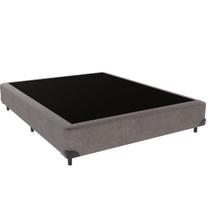 Base Box Casal Cinza Outlet dos Sonhos 37x138x188 Base Box Casal Cinza Outlet dos Sonhos 37x138x188
