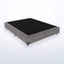 Base Box Casal Cinza Smart 37x138x188 Base Box Casal Cinza Smart 37x138x188
