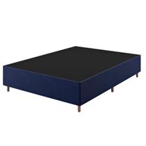 Base Box Casal Class (38x138x188cm) Turkey Azul - Casa Giulia