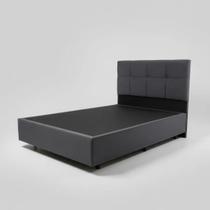 Base Box Casal Conceito Cabeceira Suede Capitonê Base Box Casal Conceito Cabeceira Suede Capitonê