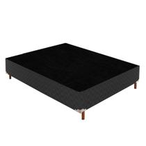 Base Box Casal Íris 42x138x188cm Preto/Elegancy Paropas By Ecosono Base Box Casal Íris 42x138x188cm Preto/Elegancy Paropas By Ecosono