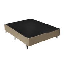 Base Box Casal Linho Bege Sylver 138x188x28