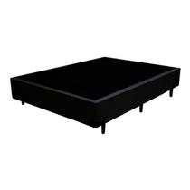 BASE BOX CASAL SIMPLES - PRETO material sintético BIO STAR