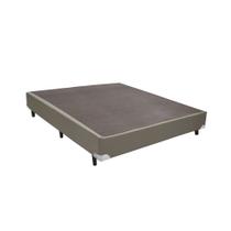 Base Box Casal Sintético Bege - 42x138x188:Bege