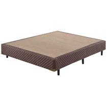 Base Box Casal Sommier 138x188cm Ecoflex Marrom Base Box Casal Sommier 138x188cm Ecoflex Marrom